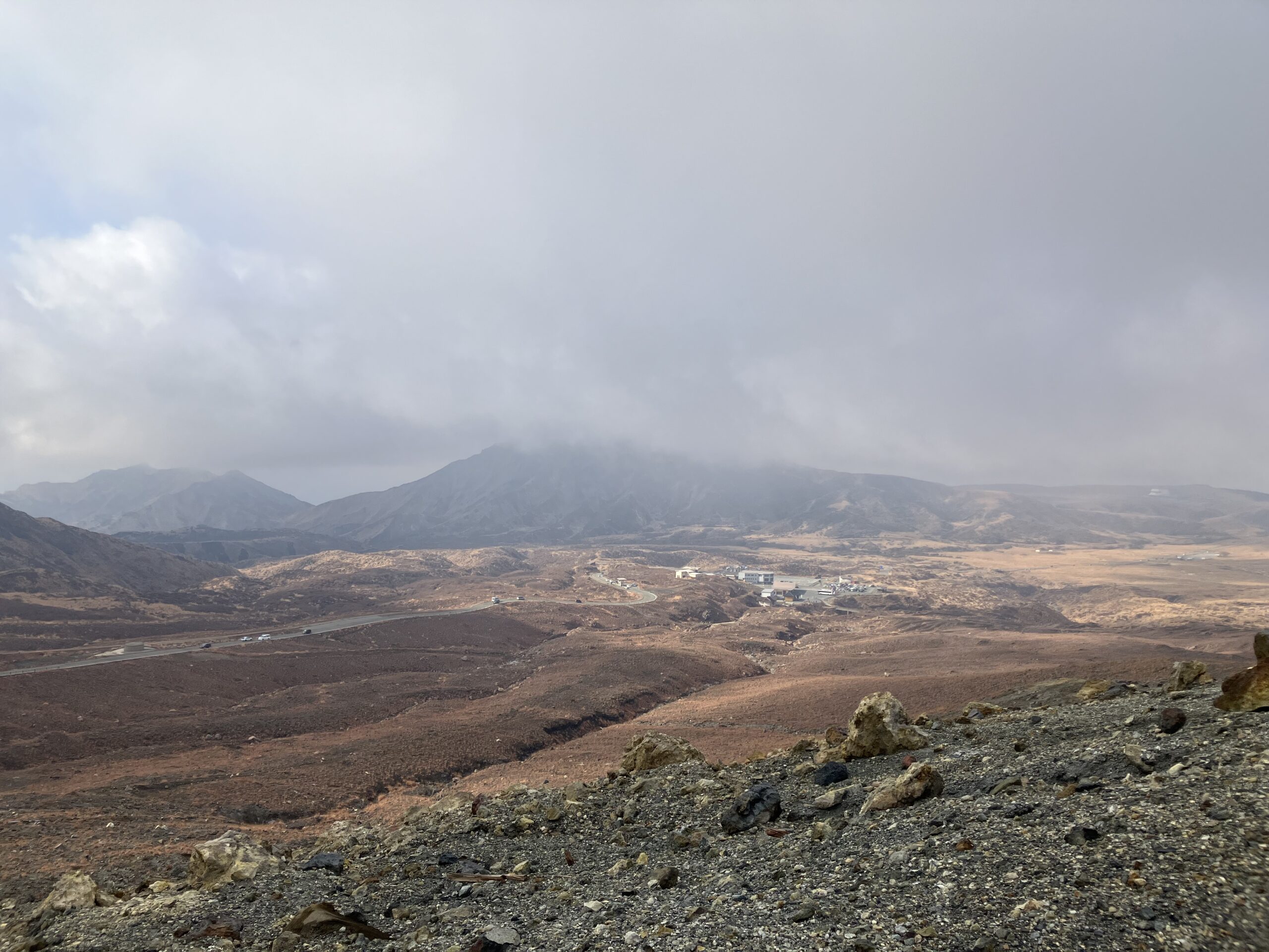 阿蘇山麓の火山性荒野